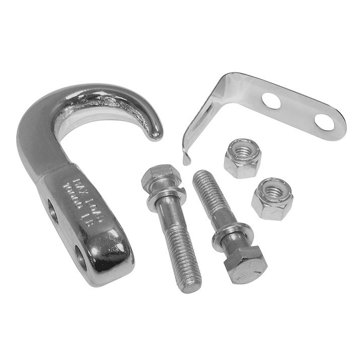 RT33014 Chrome Tow Hook Kit for 1955-1986 Jeep CJ