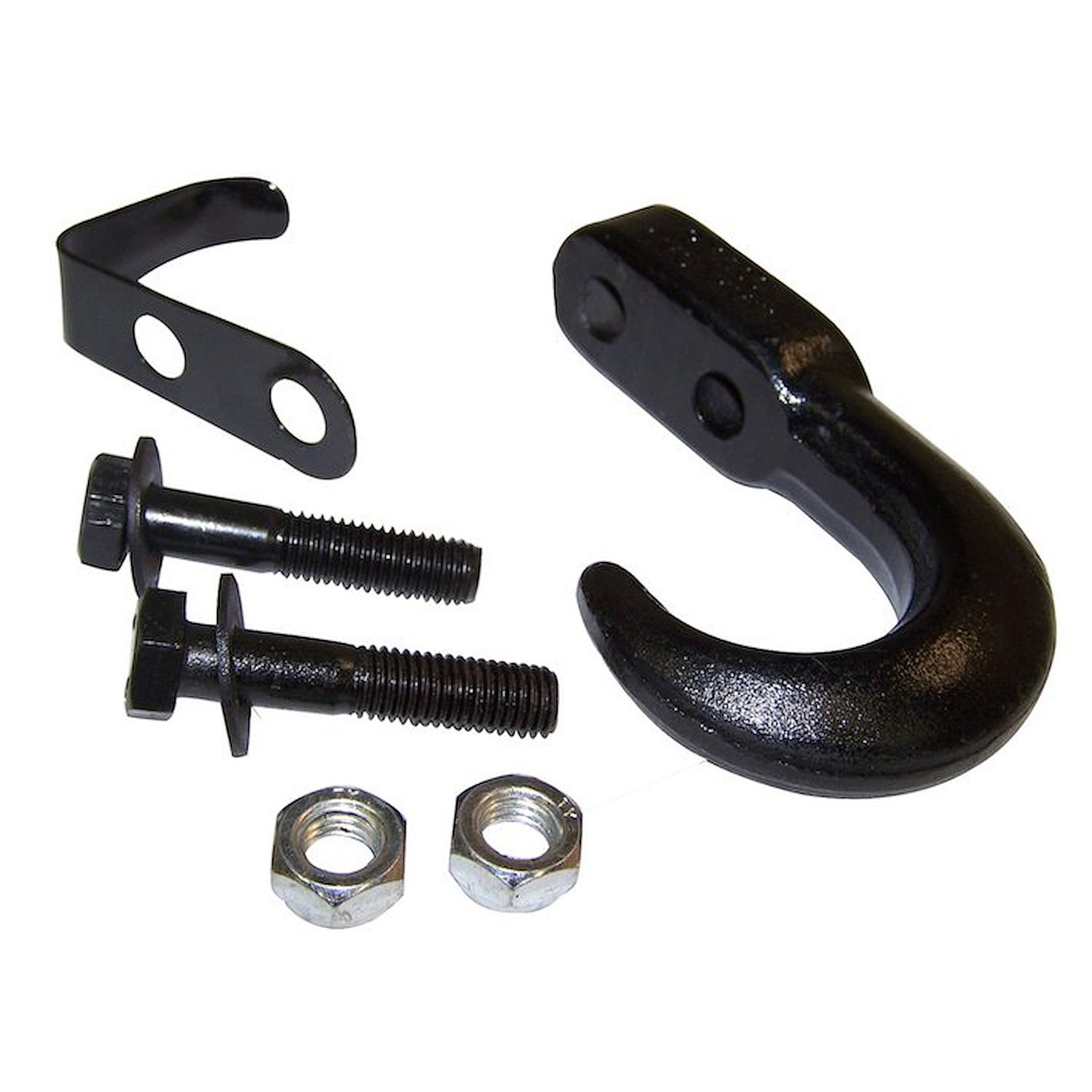 RT33015 Black Tow Hook Kit for 1955-1986 Jeep CJ