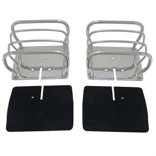 Stainless Steel Euro Tail Lamp Guard Set for