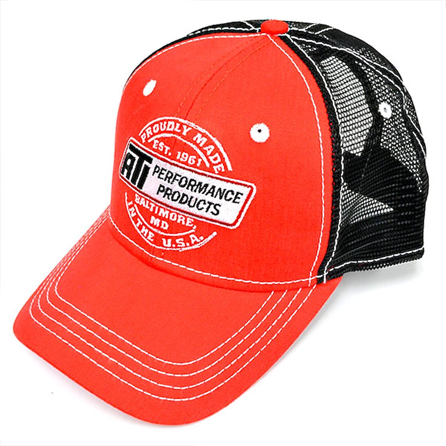 Z20074 Cap, ATI “Made in the USA”, (Red/Black Mesh Back)