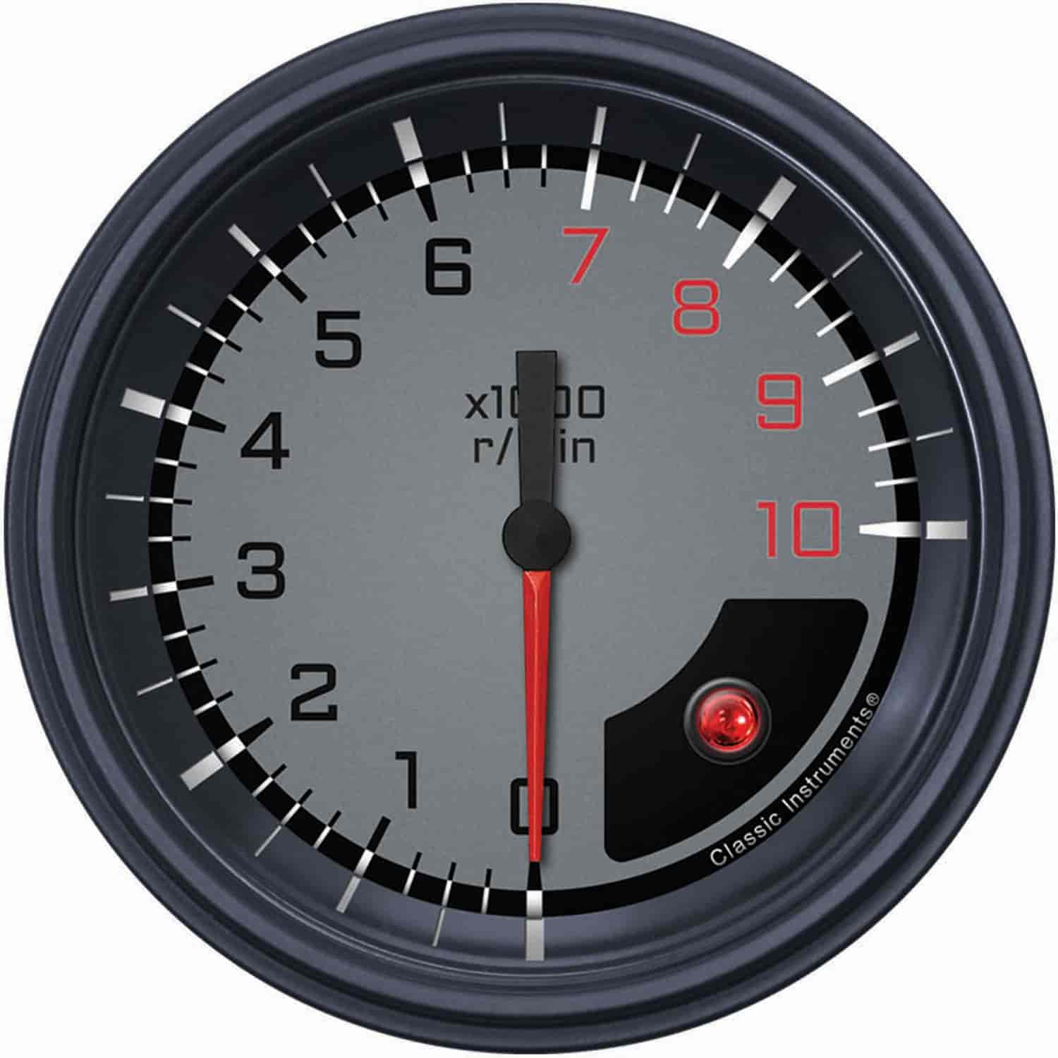 Gray AutoCross Series Tachometer 3-3/8