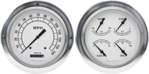 Classic White Series Gauge Package 1954-55 Chevy Truck (First Series) Includes: