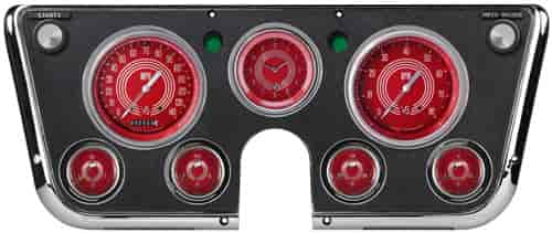 V8 Red Steelie Series Instrument Package 1967-72 Chevy Truck Includes: