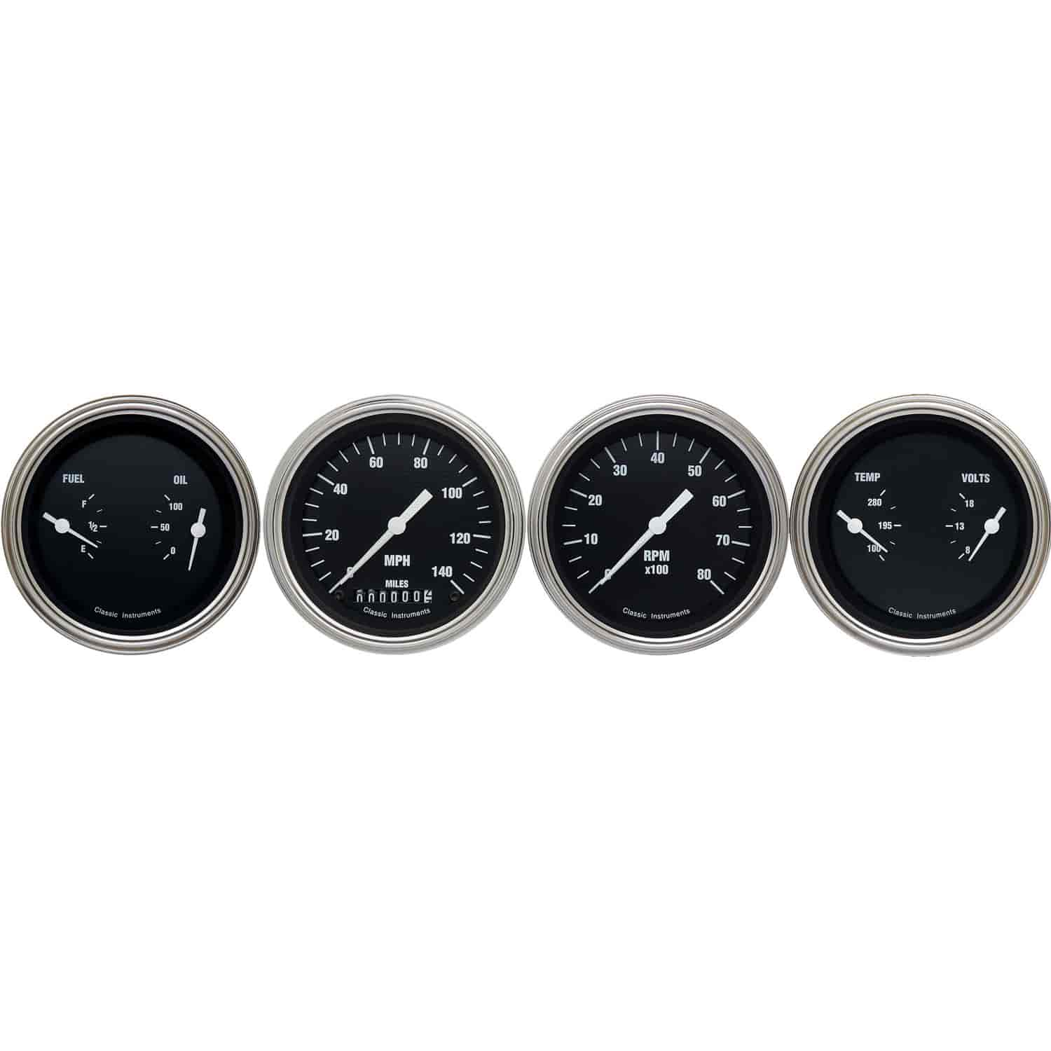 HOT ROD 3 SPEEDO/TACH/2 D