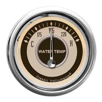 Nostalgia VT Series Water Temperature Gauge 2-1/8