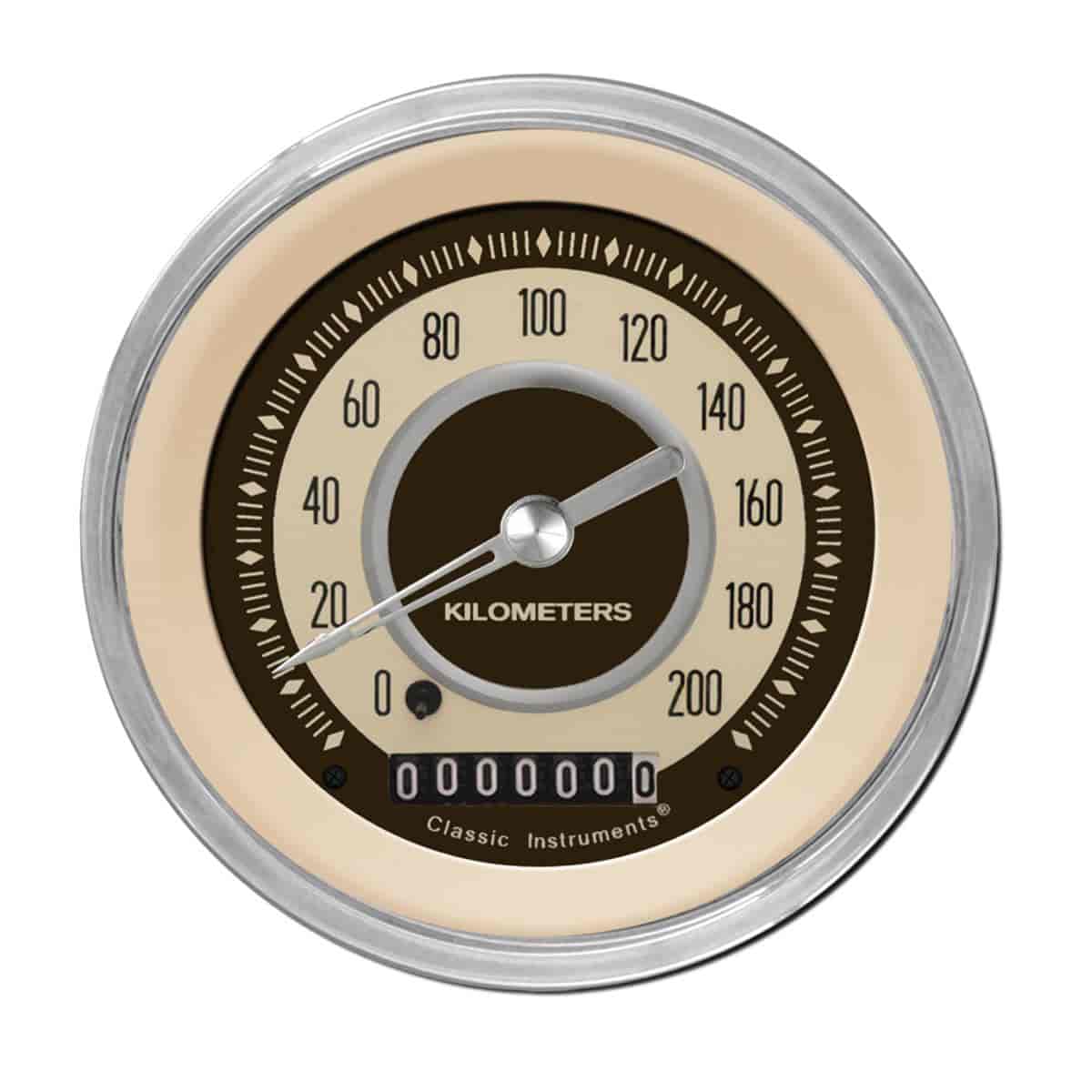 Nostalgia VT Series Speedometer 3-3/8" Electrical