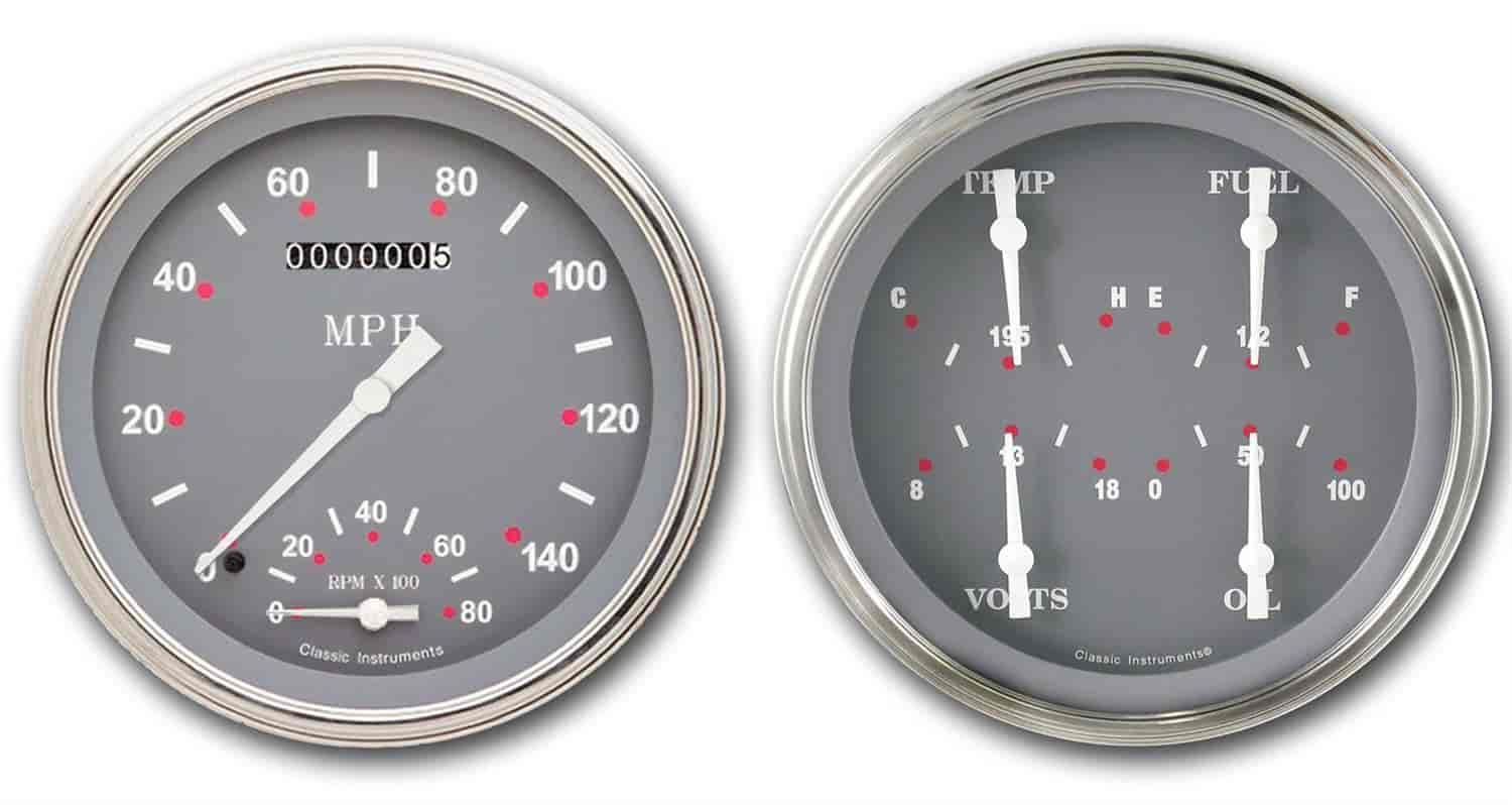 SG Series 2-Gauge Set 4-5/8" Electrical Speedtachular Gauge