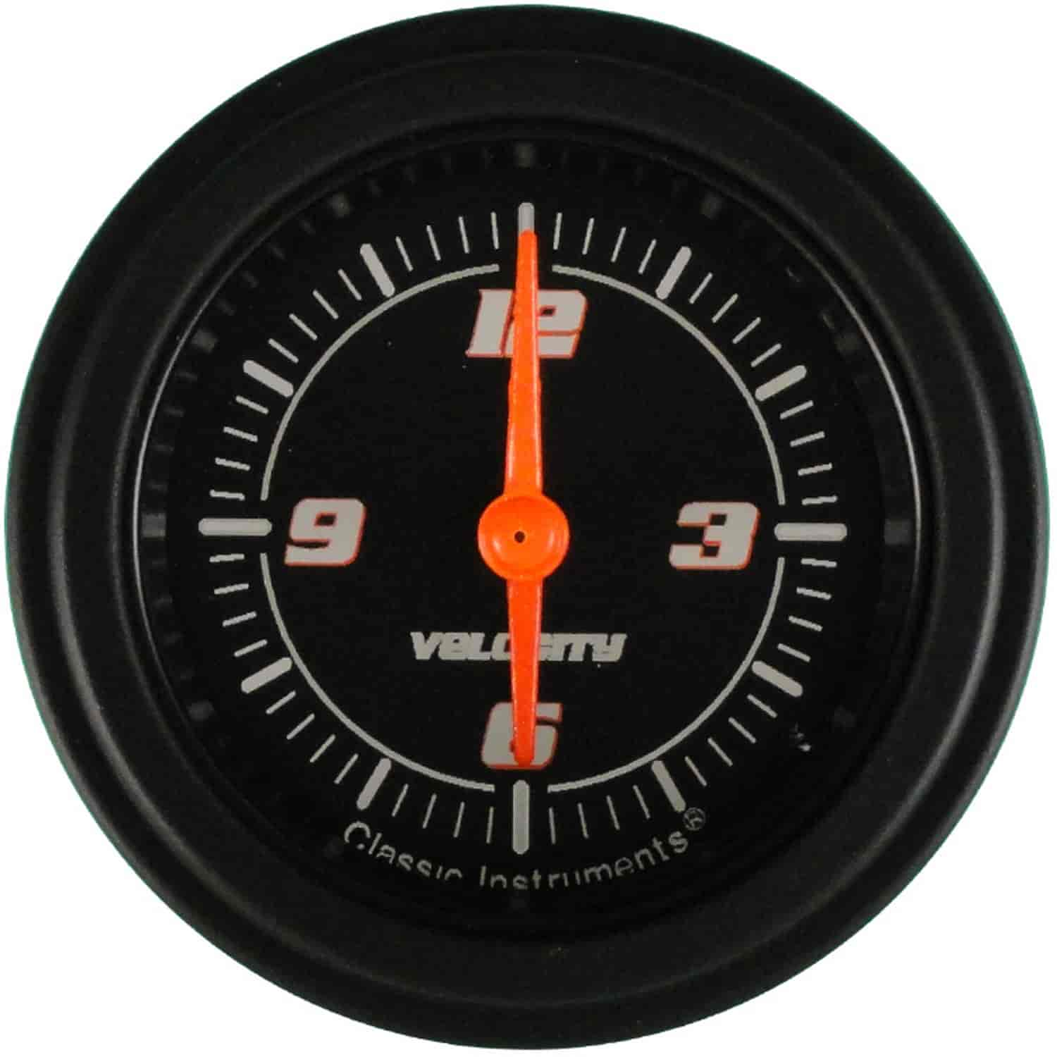 Velocity Series Black Clock 2-1/8" Electrical