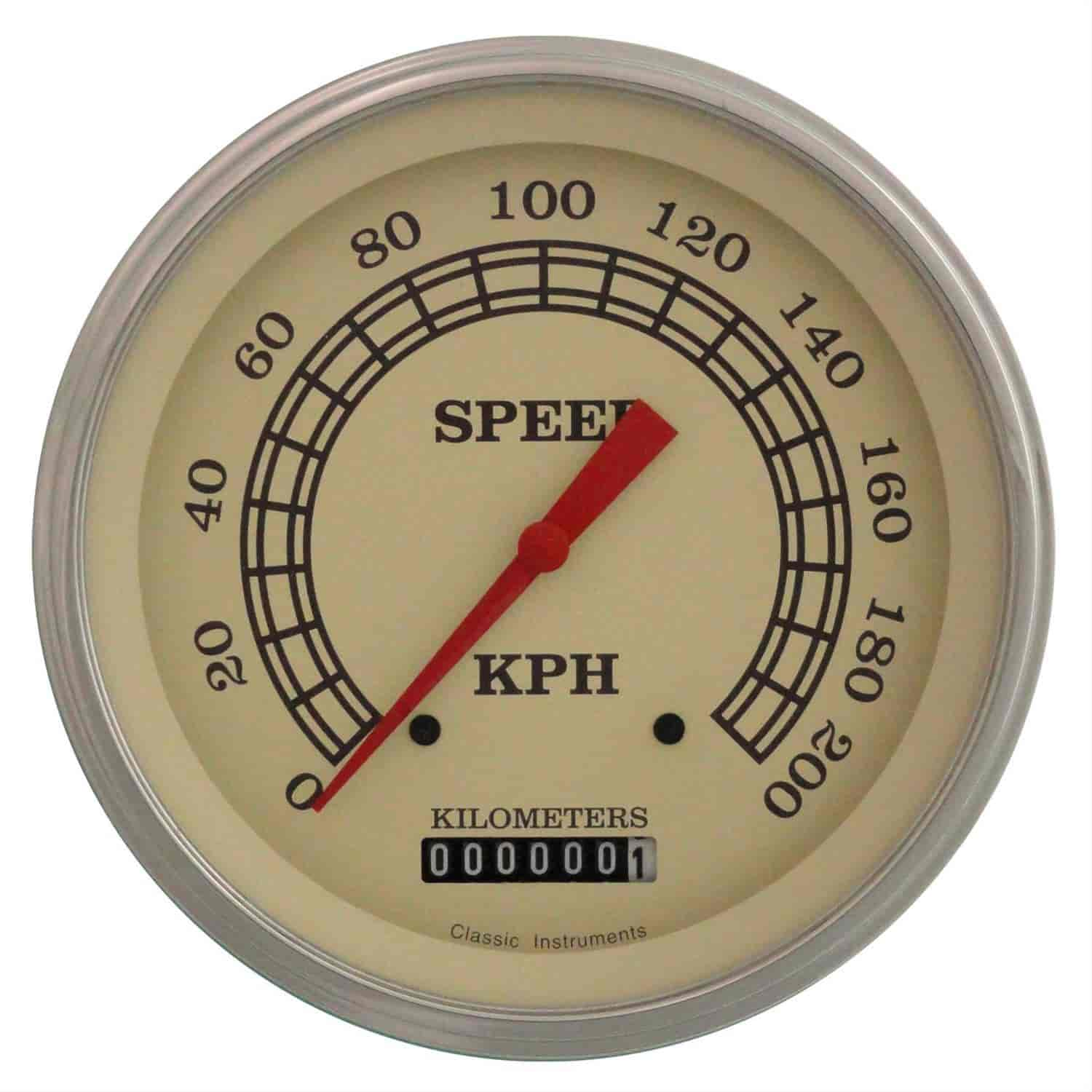 VINTAGE 5 SPEEDO 200 KPH