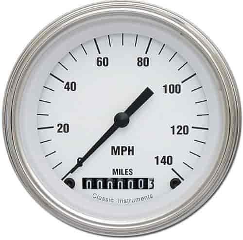 White Hot Series Speedometer 3-3/8" Electrical