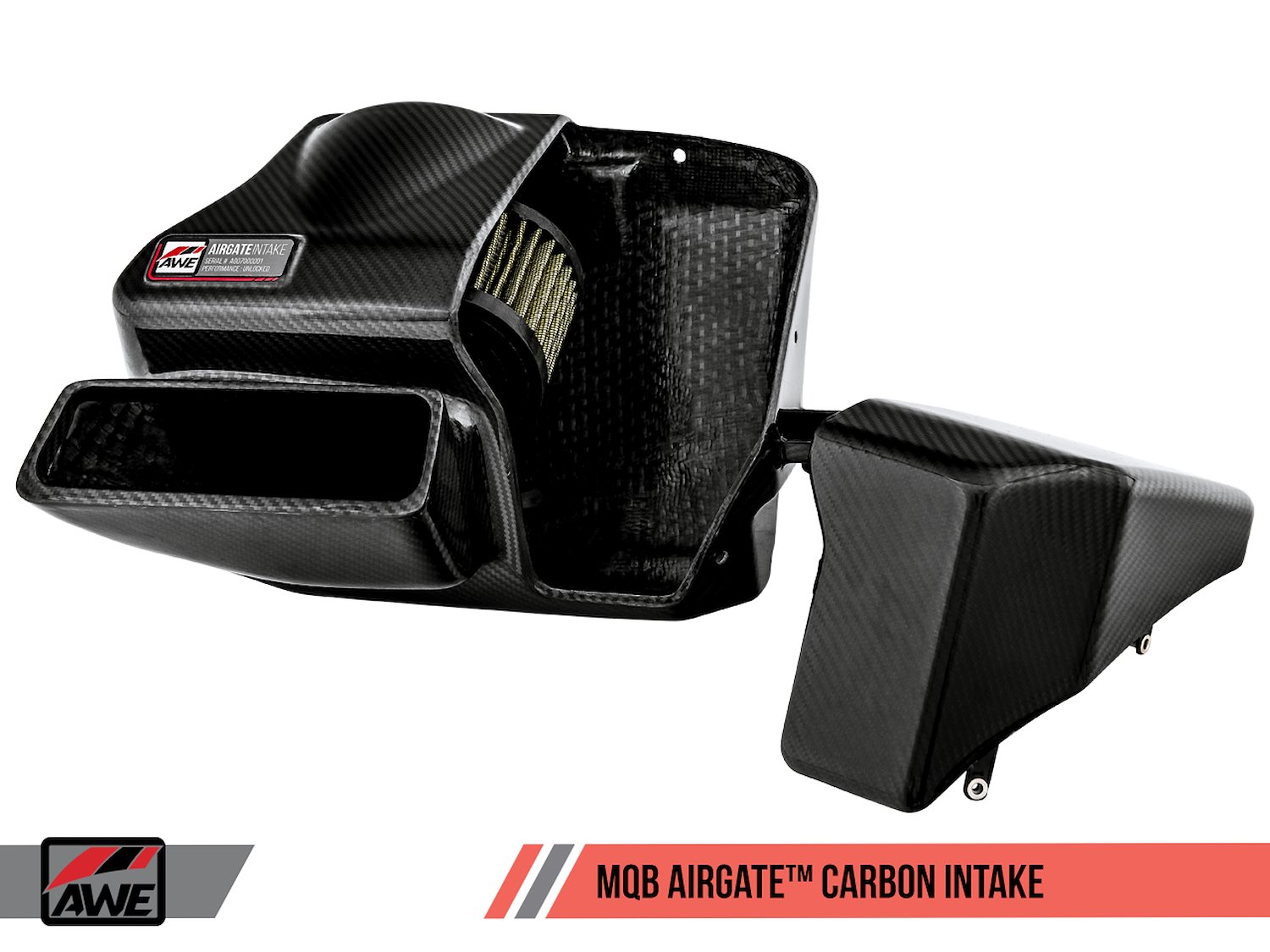 AirGate Carbon Intake for Audi / VW MQB (1.8T / 2.0T) - With Lid