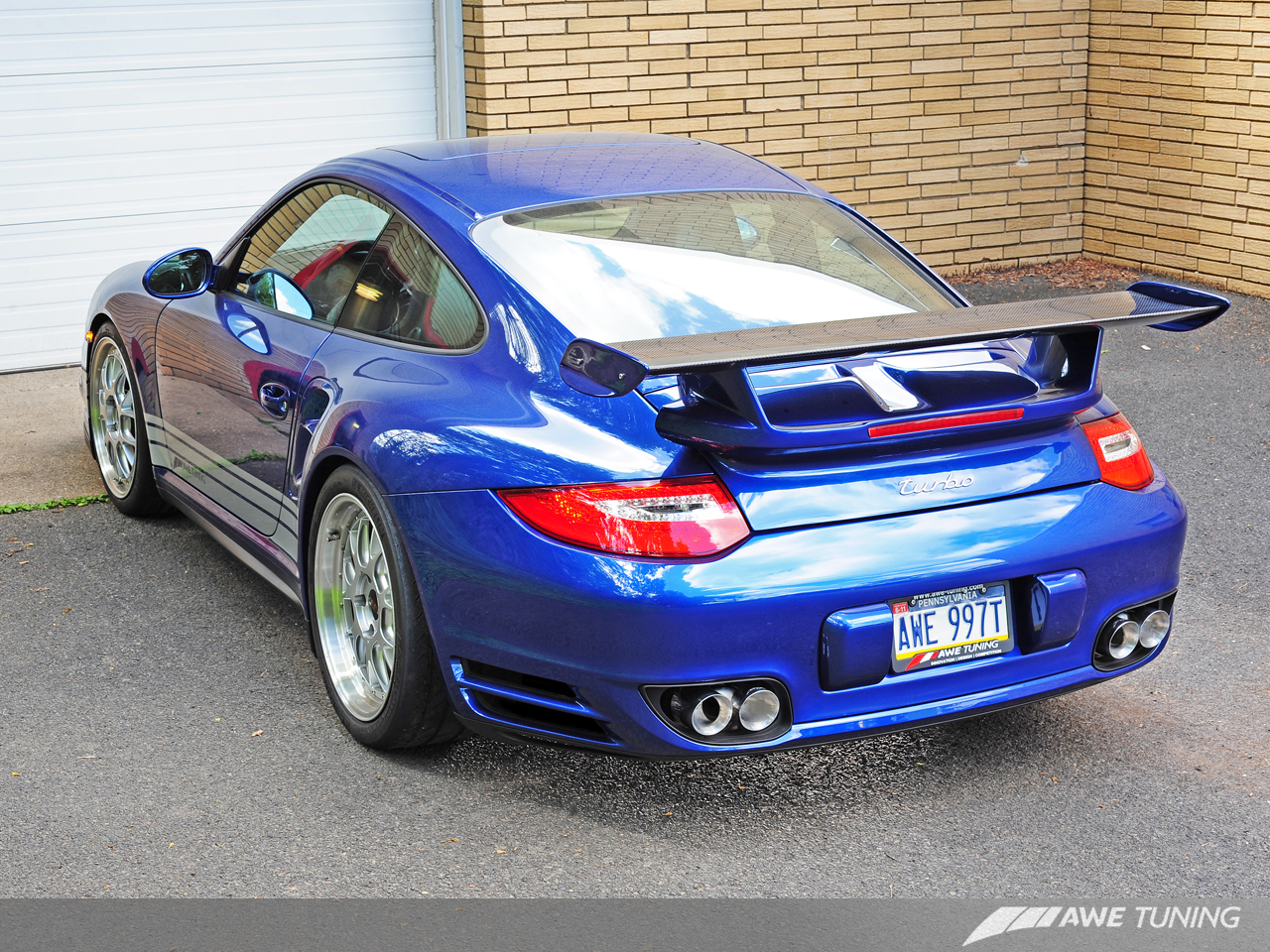 Performance Exhaust for Porsche 997.2 Turbo / S - Polished Silver Quad Tips