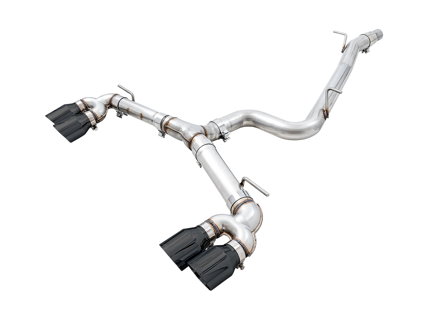 AWE Track Edition Exhaust for MK7.5 Golf R - Diamond Black Tips, 102mm