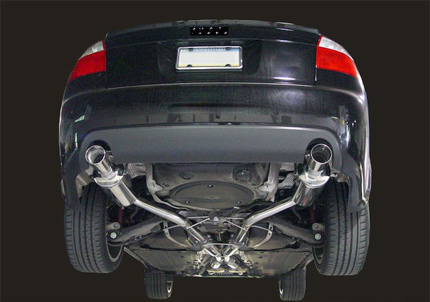 AWE Track Edition Exhaust for B6 A4 3.0L - Diamond Black Tips