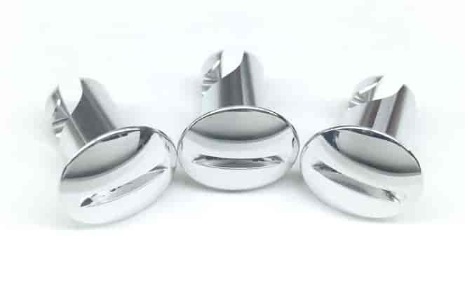 Quarter-Turn Fasteners Slotted Dome Head, Polished Finish