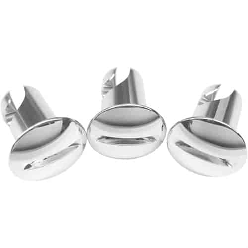 Quarter-Turn Fasteners Slotted Dome Head, Polished Finish