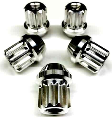 Wheel Lug Nuts 14 x 1.5 mm Polished Finish