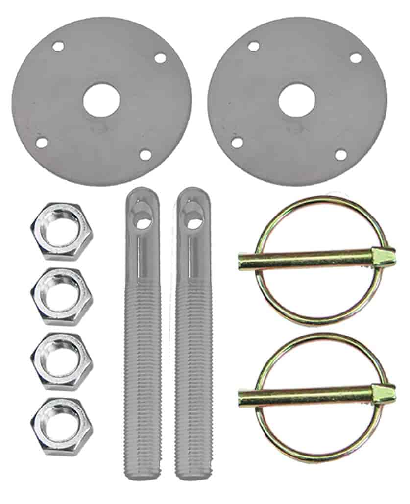 Hood Pin Kit 3/8 in. Pin Diameter, Silver Finish