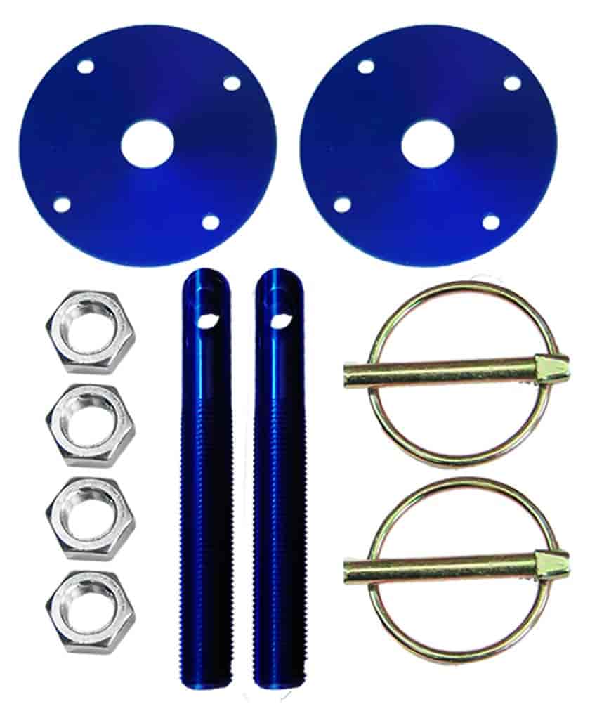 Hood Pin Kit 3/8 in. Pin Diameter, Blue Finish