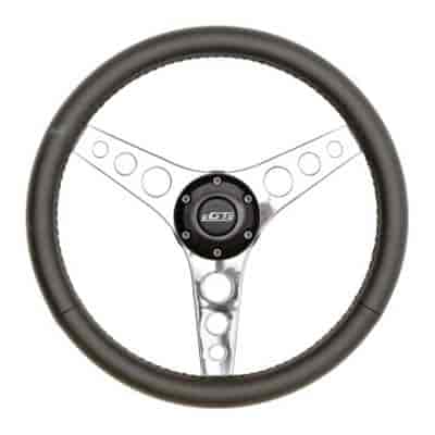 GT3 Retro Gasser Leather Grip Steering Wheel