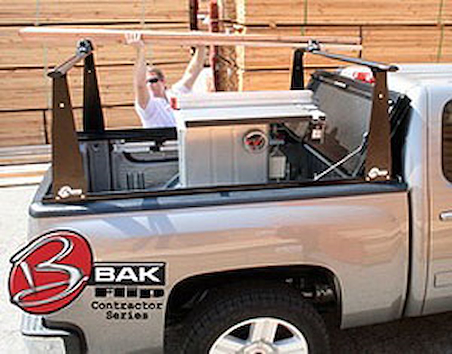 BakFlip CS Hard Folding Tonneau Cover with Rack 1988-13 Silverado/Sierra, C/K Pickup W/O Track System