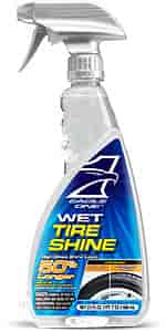 WET Tire Shine Durable, water-resistant formula lasts for weeks