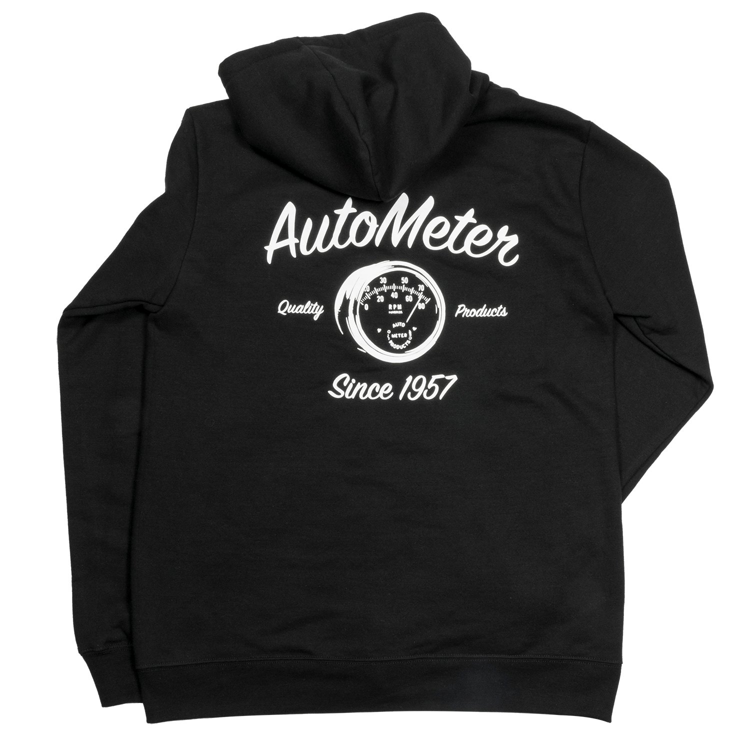 0448L ZIP HOODIE; ADULT LARGE; BLACK; VINTAGE