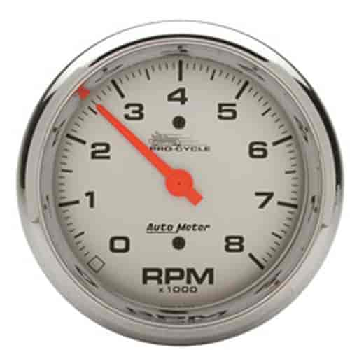 GAUGE TACH 3 3/4 8K RPM 2/4 CYLINDER