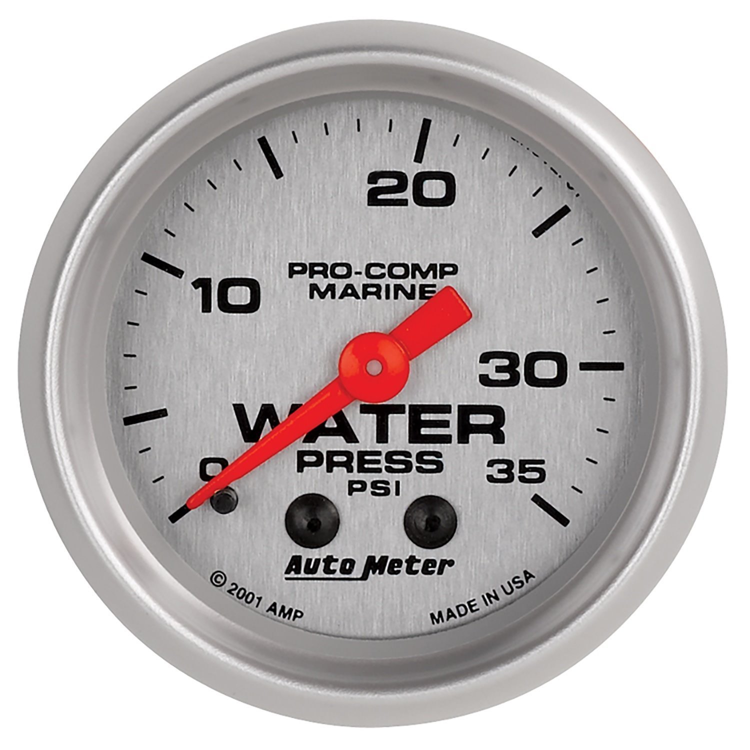 Pro-Comp Ultra Lite Marine Water Pressure Gauge Diameter: