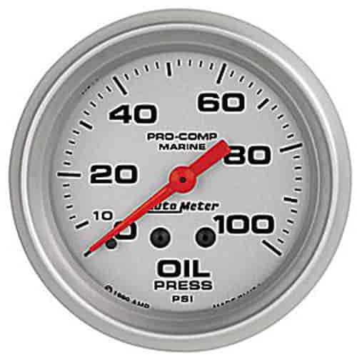 Pro-Comp Ultra Lite Marine Oil Pressure Gauge Diameter: