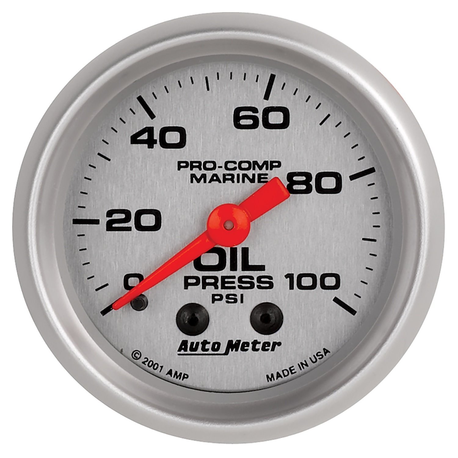 Pro-Comp Ultra Lite Marine Oil Pressure Gauge Diameter: 2-1/16"