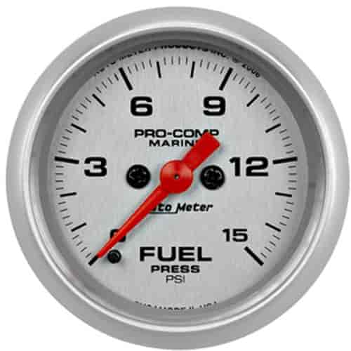 Pro-Comp Ultra Lite Marine Fuel Pressure Gauge Diameter: