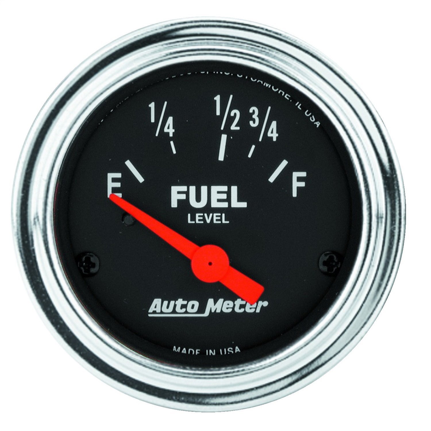 Traditional Chrome Fuel Level Gauge 2-1/16