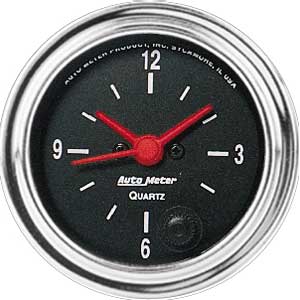 Traditional Chrome Clock 2-1/16" electrical