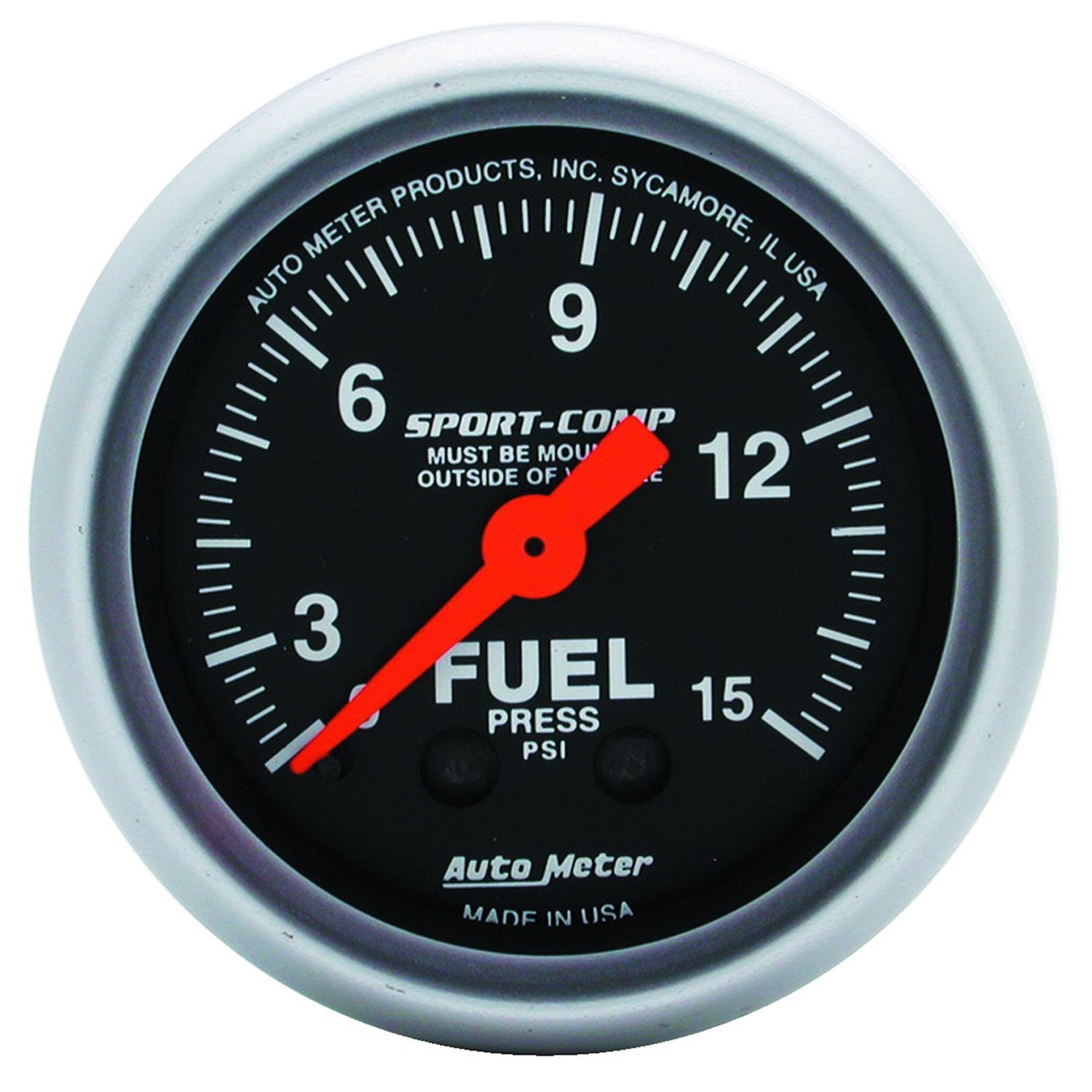 Sport-Comp Fuel Pressure Gauge 2-1/16" Mechanical