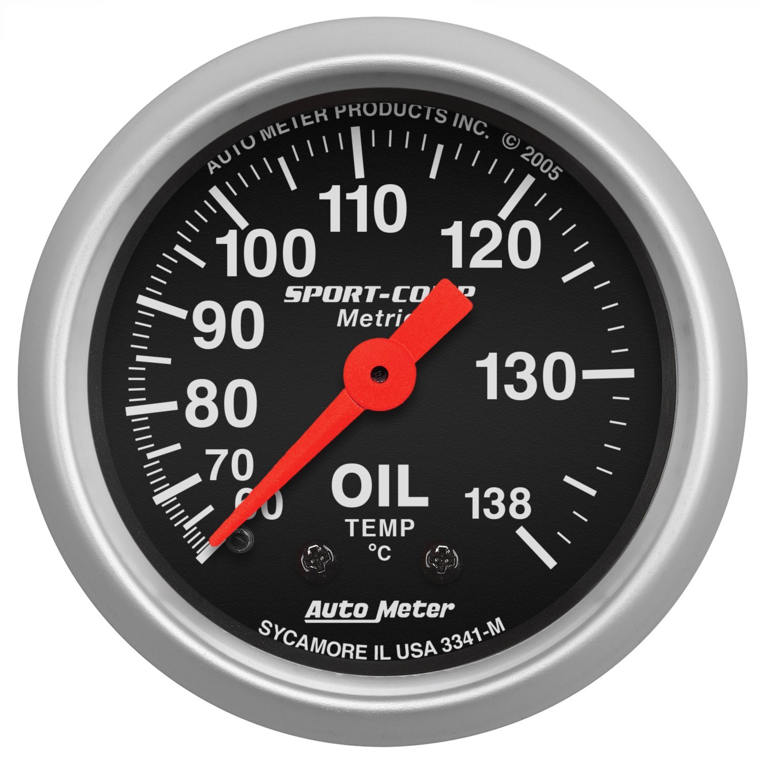 Sport-Comp Oil Temperature Gauge 2-1/16" Mechanical