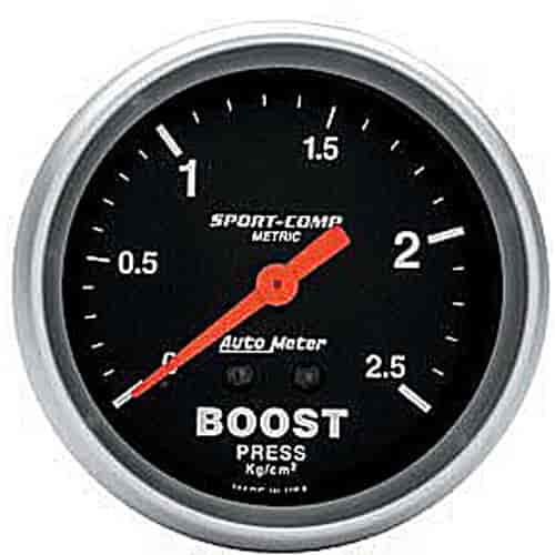 Sport-Comp Boost Gauge 2-5/8" Mechanical