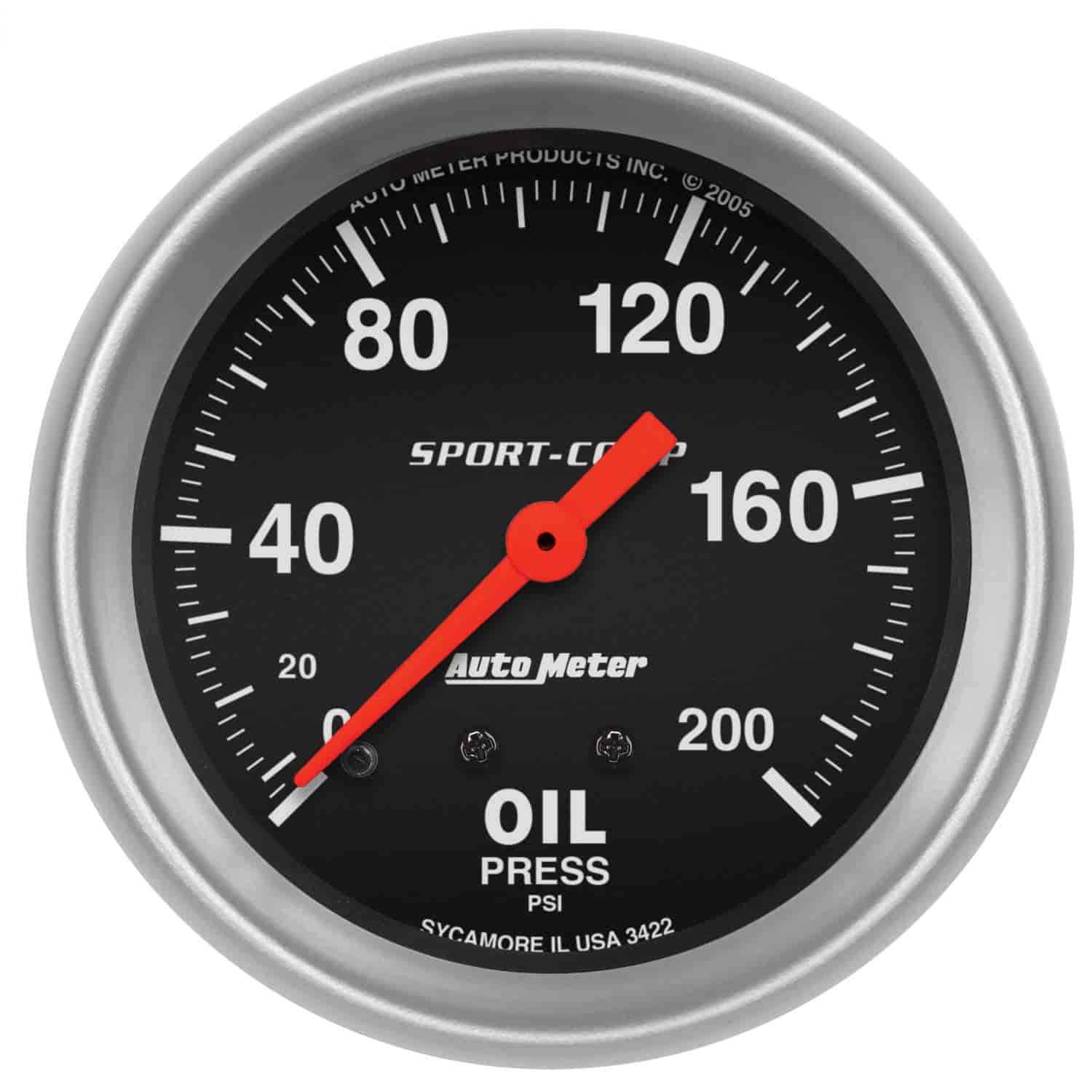 Sport-Comp Oil Pressure Gauge 2-5/8