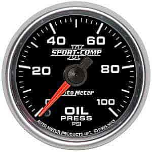 Sport-Comp II Oil Pressure Gauge 2-1/16