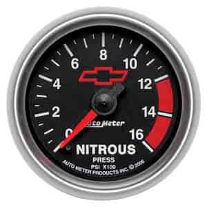 Officially Licensed Chevrolet Performance Nitrous Pressure Gauge