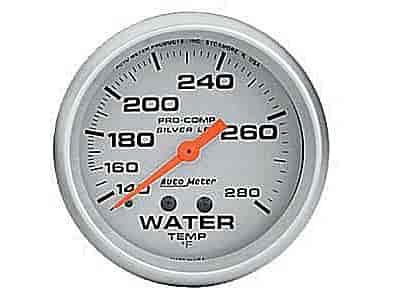 Silver Water Temperature Gauge 2-5/8