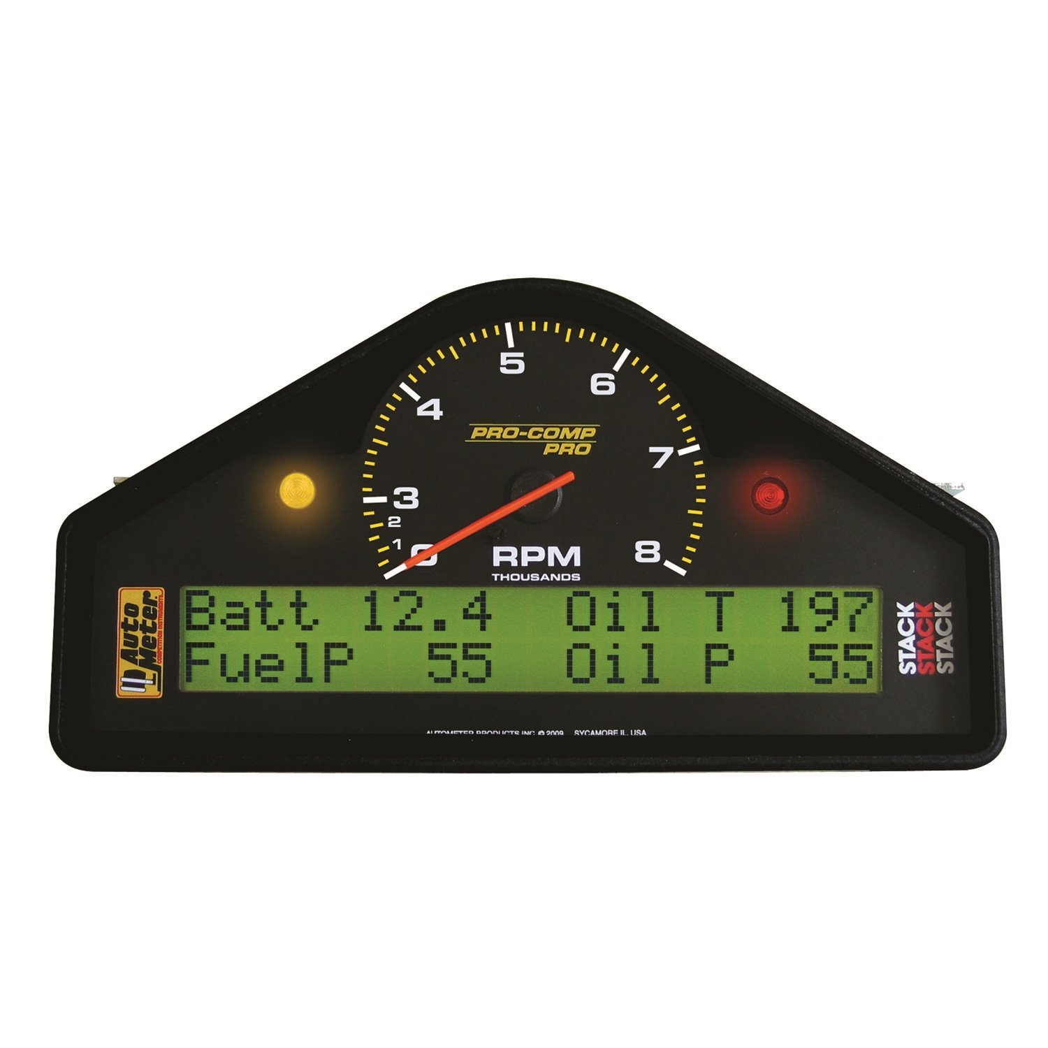 Pro-Comp Pro Race Dash Display RPM: 0-8K