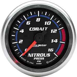 Cobalt Nitrous Pressure Gauge 2-1/16