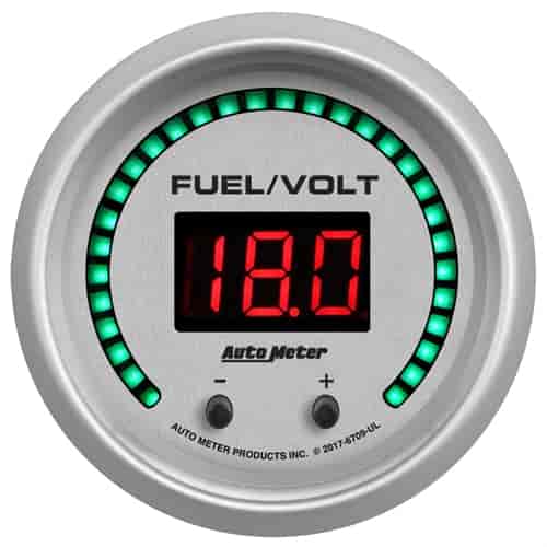 Ultra-Lite Elite Digital Fuel Level/Voltmeter Gauge 2-1/16 in.