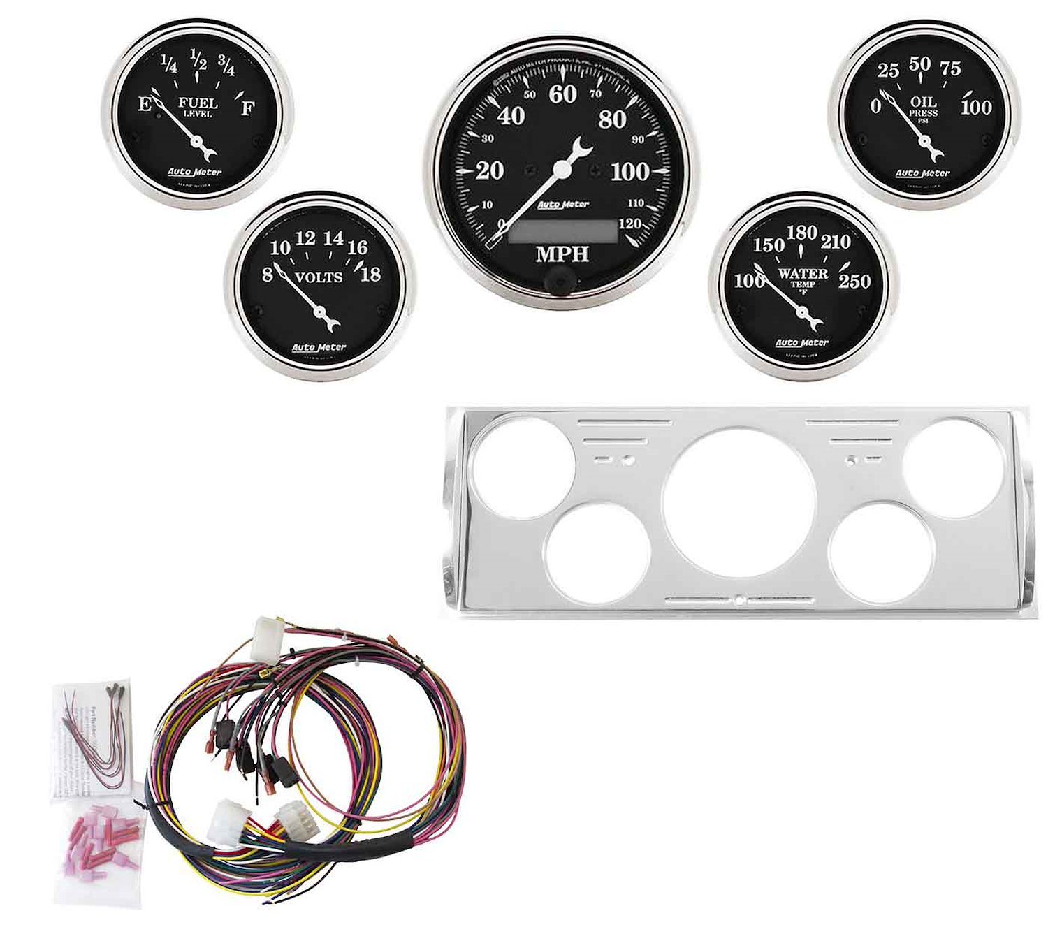 5-Gauge Direct-Fit Dash Kit 1940-1946 Chevy Truck -