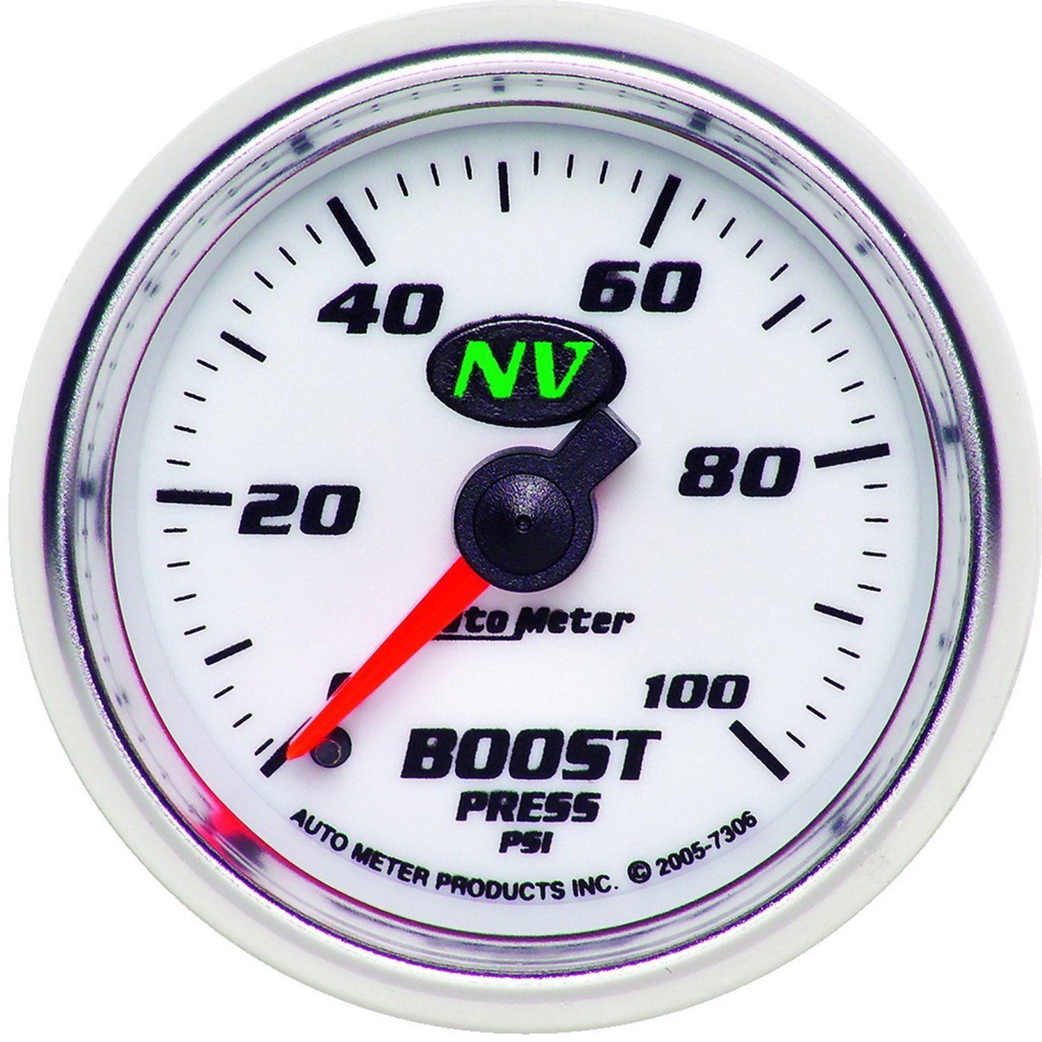 NV Boost Gauge 2-1/16" , mechanical full sweep