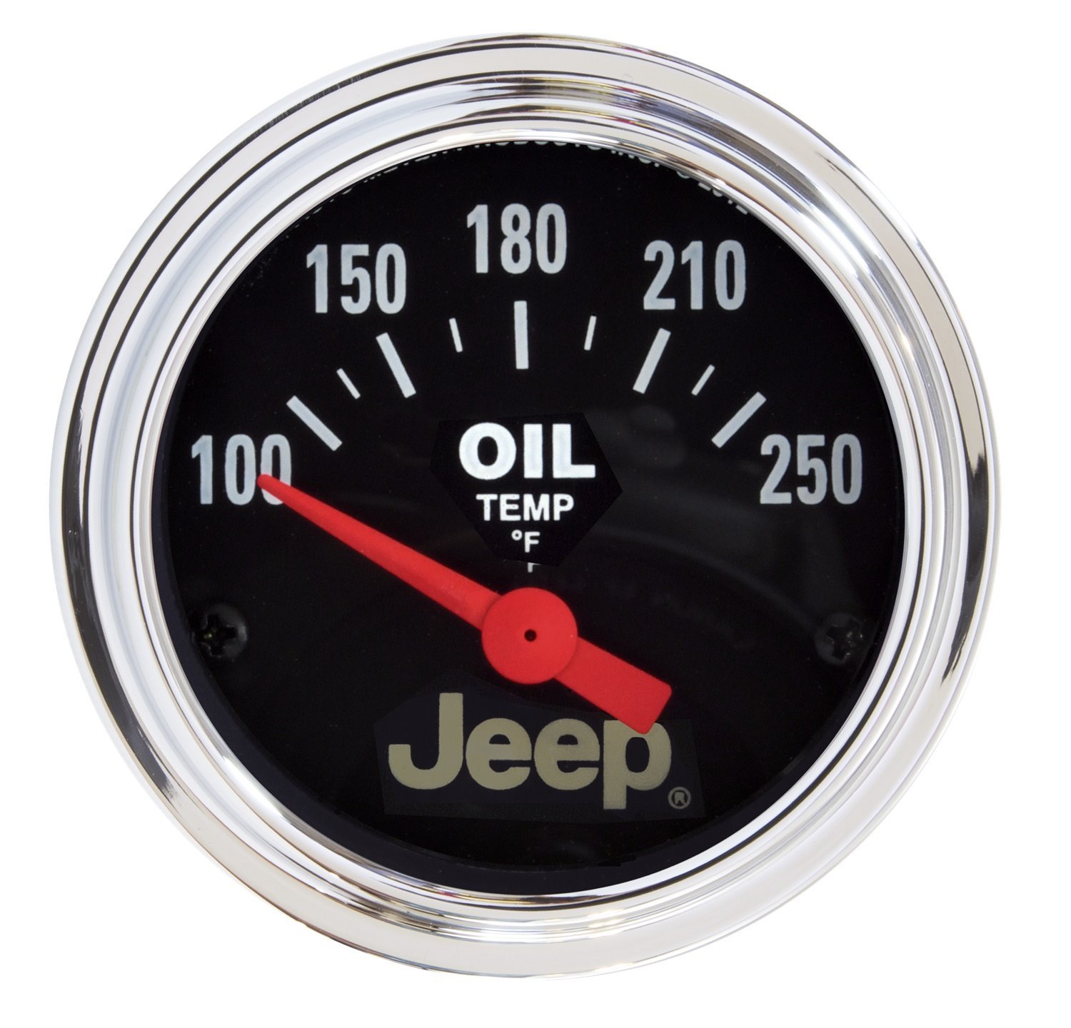 Officially Licensed Jeep Oil Temperature Gauge 2-1/16" Electrical (Short Sweep)