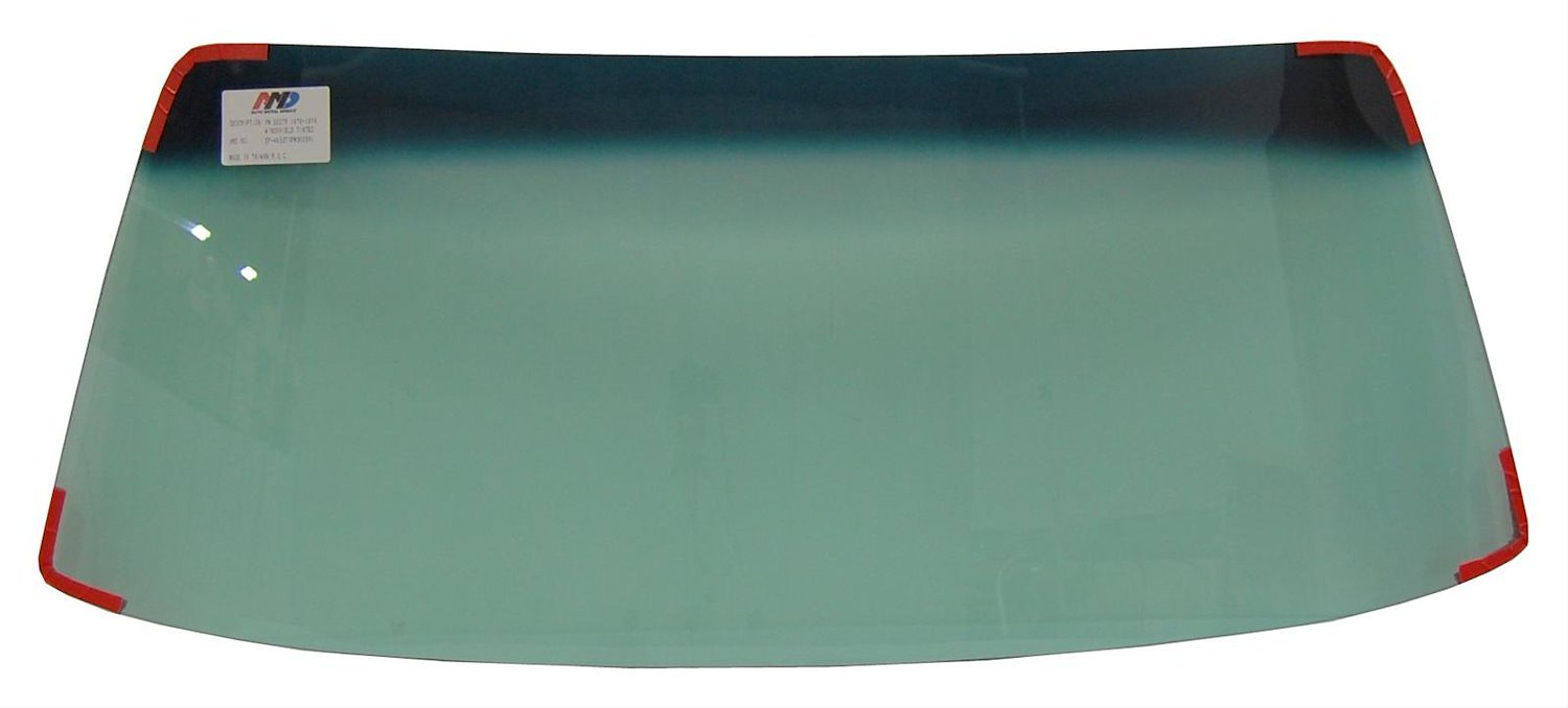 380-1067-T Windshield, Green Tint, 67-76 A-Body 2DR Hardtop & Convertible