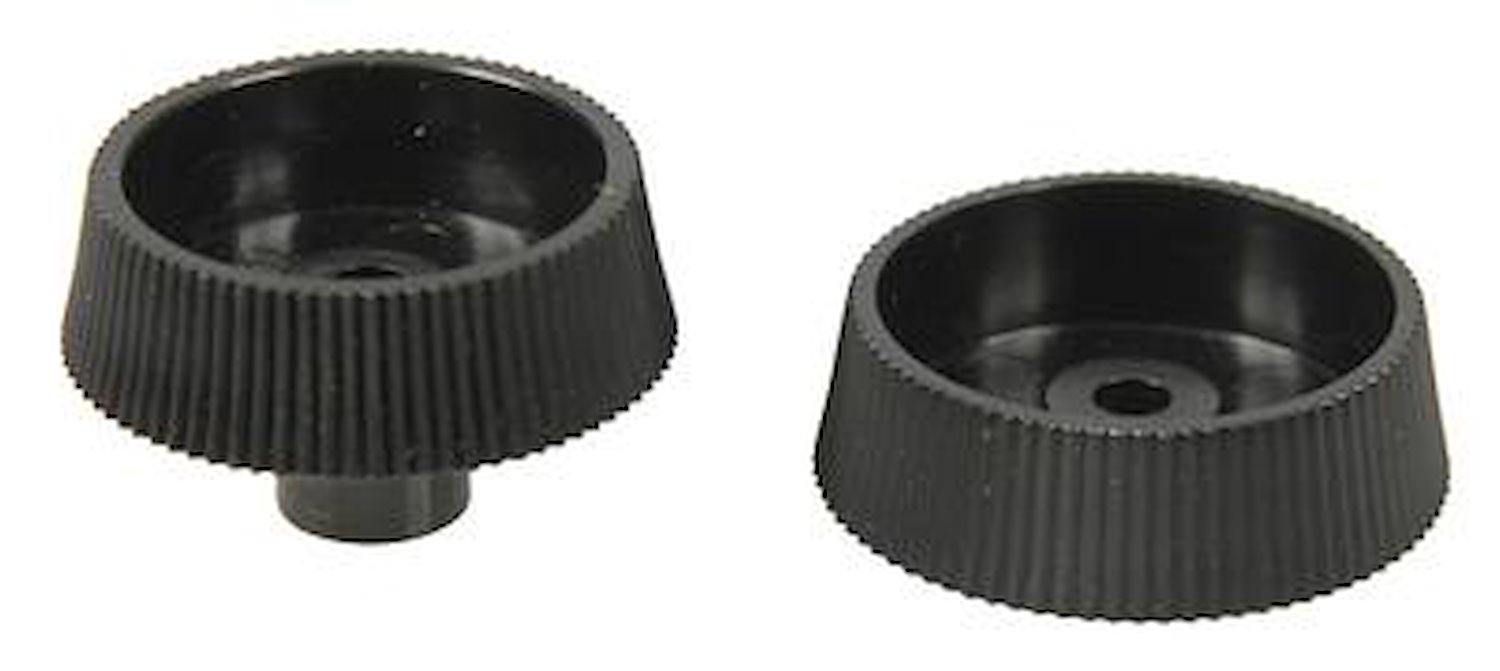 67-68 Inner Radio Knob Pair black