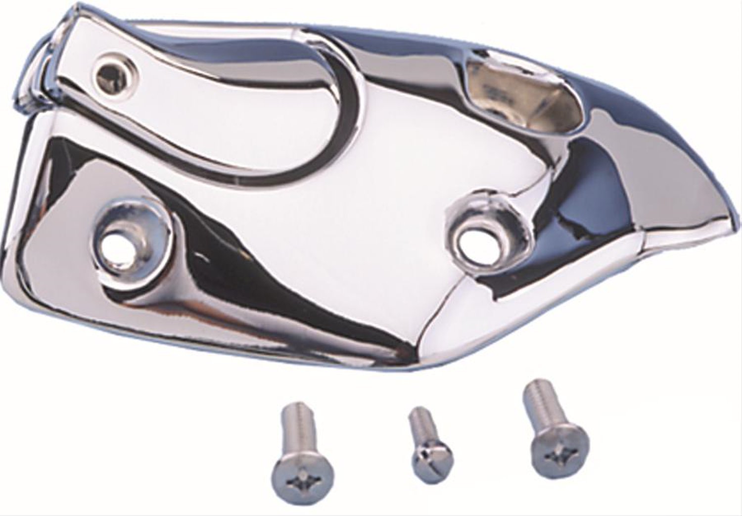 67 RH Conv Sunvisor Bracket-chrome